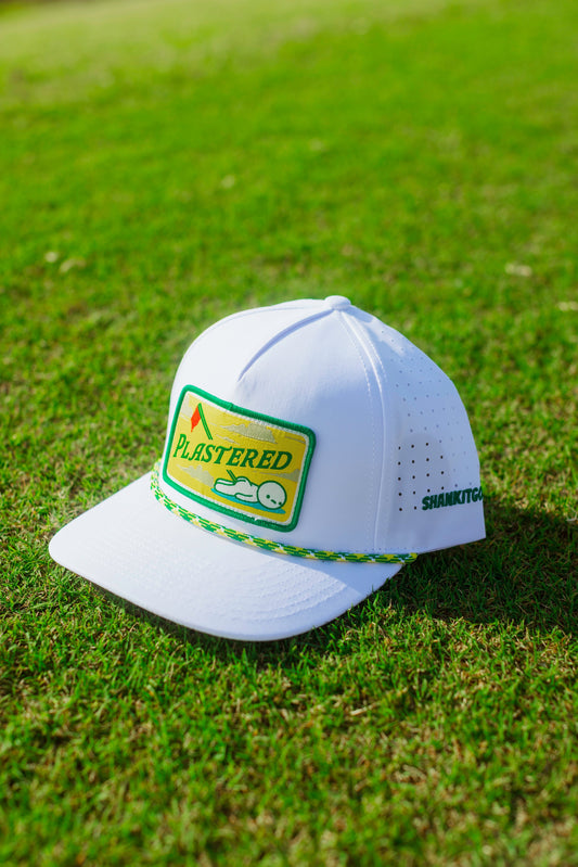 White Plastered Patch Hat