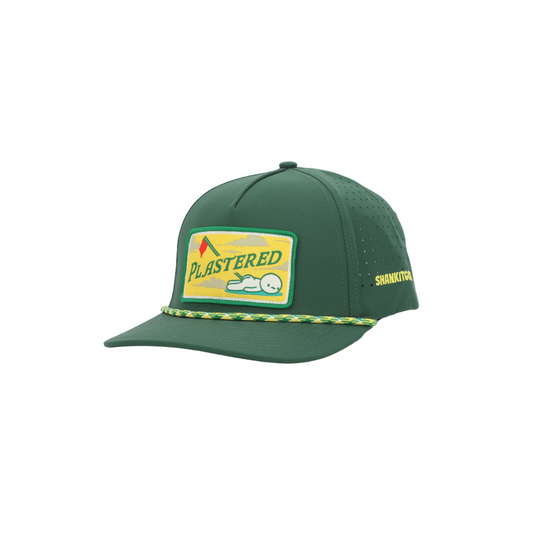 Plastered Green Patch Hat