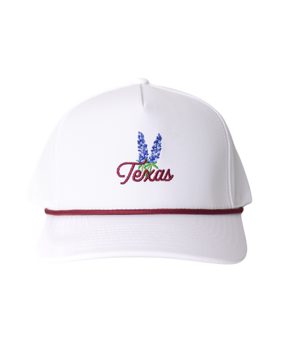 Texas Bluebonnet Rope Hat "Maroon"