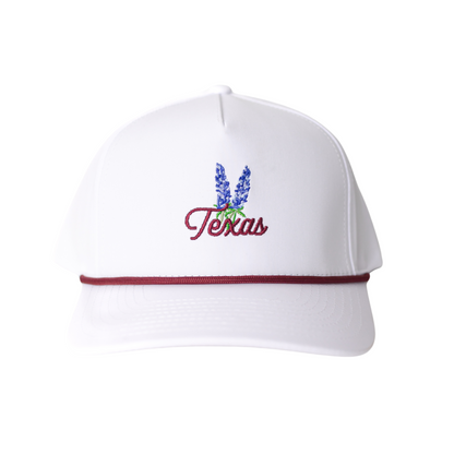 Texas Bluebonnet Rope Hat "Maroon"